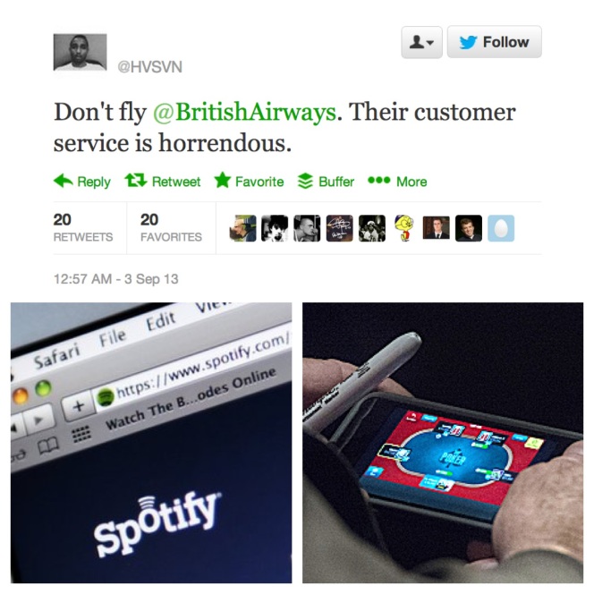The Week In Social 06 Sept John McCAin Poker British AIrways Promoted Tweet Spotify sued by Ministry of Sound
